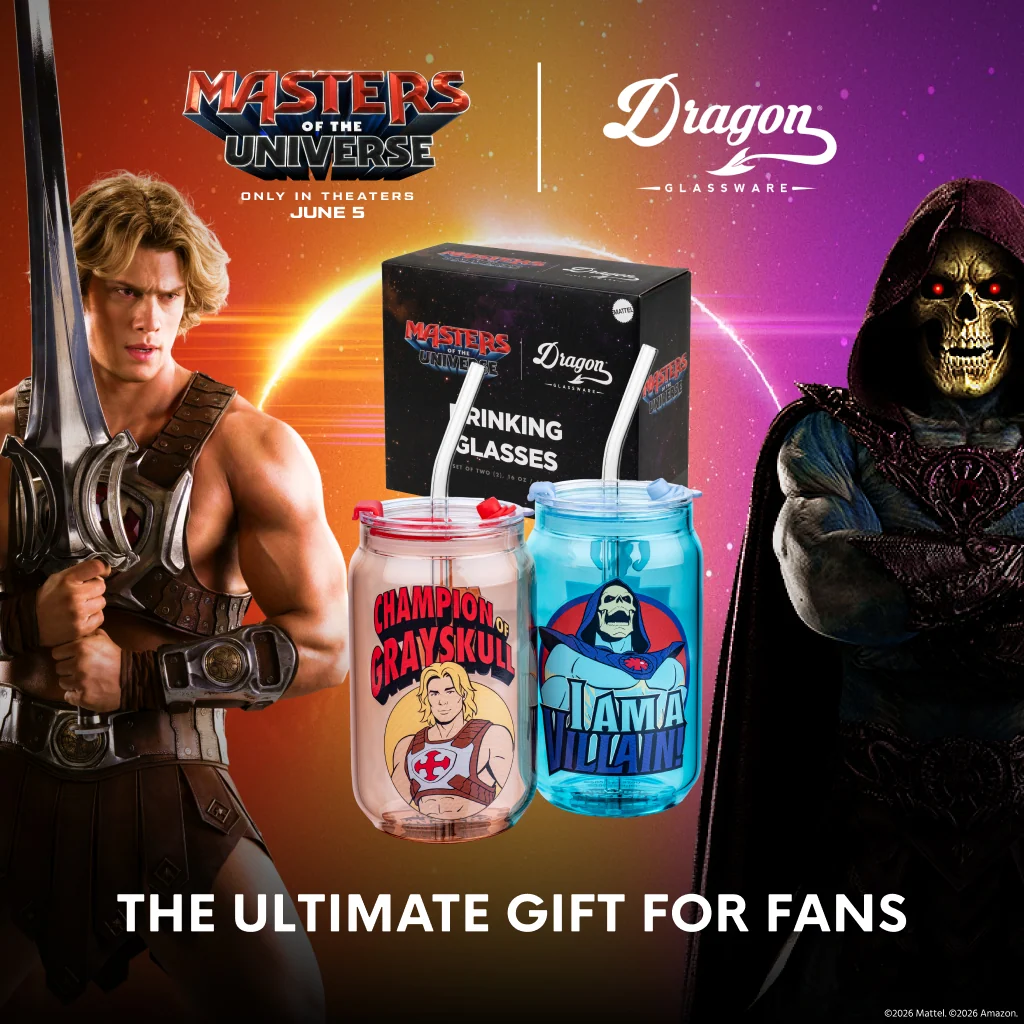 Masters of the Universe™ 2026 Movie Drinking Glasses (Mattel Creations)