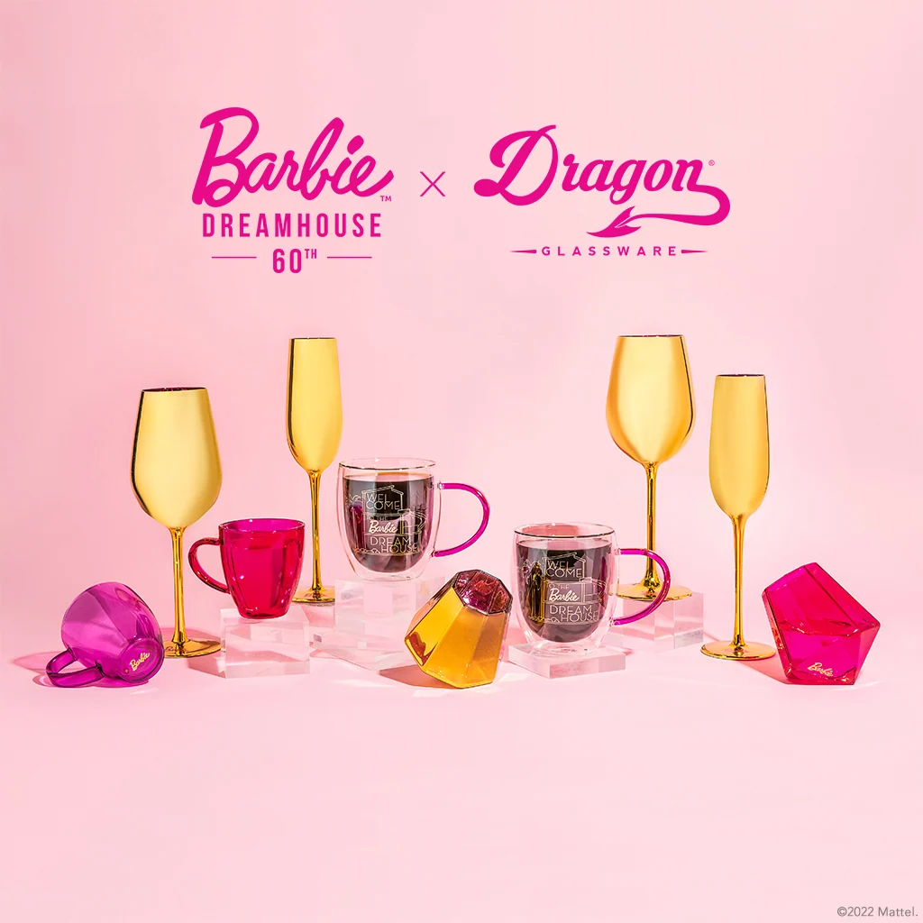 Barbie™ x Dragon Glassware® Dreamhouse™ Vinglas