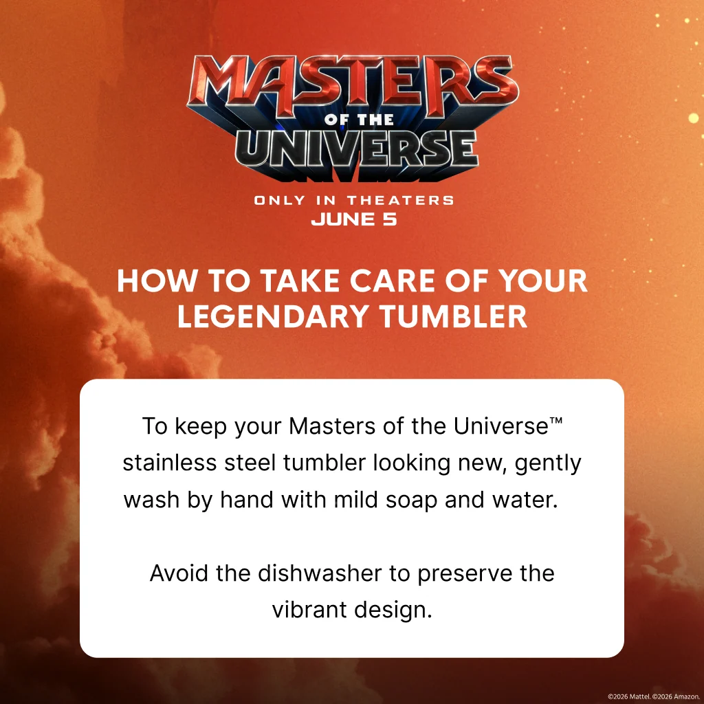 Masters of the Universe™ 2026 Movie Tumbler - I Have The Power (Mattel Creations)