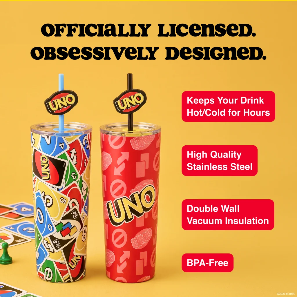 UNO 隨行杯 - 24 oz 兩件套（Mattel Creations）