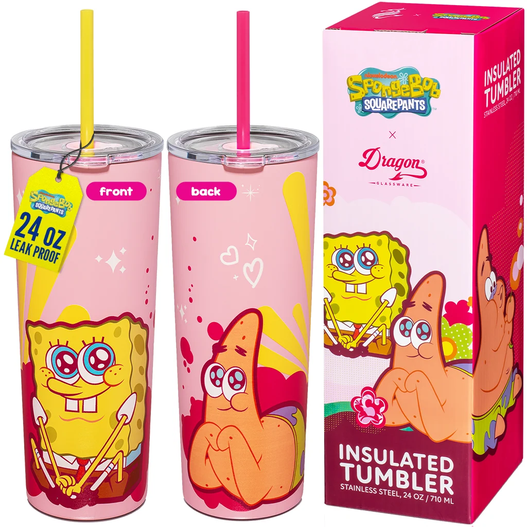 SpongeBob SquarePants Pink Tumbler - 24 oz