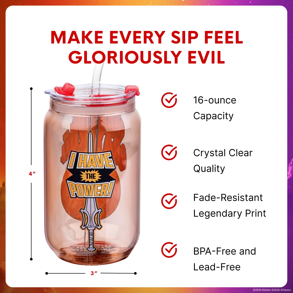 Masters of the Universe™ 2026 Movie Drinking Glasses (Mattel Creations)