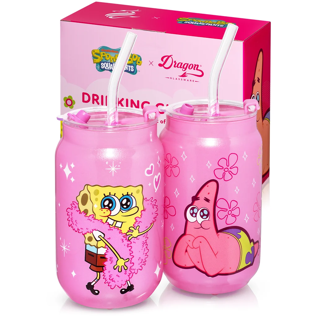 SpongeBob SquarePants Drinking Glasses - Pink