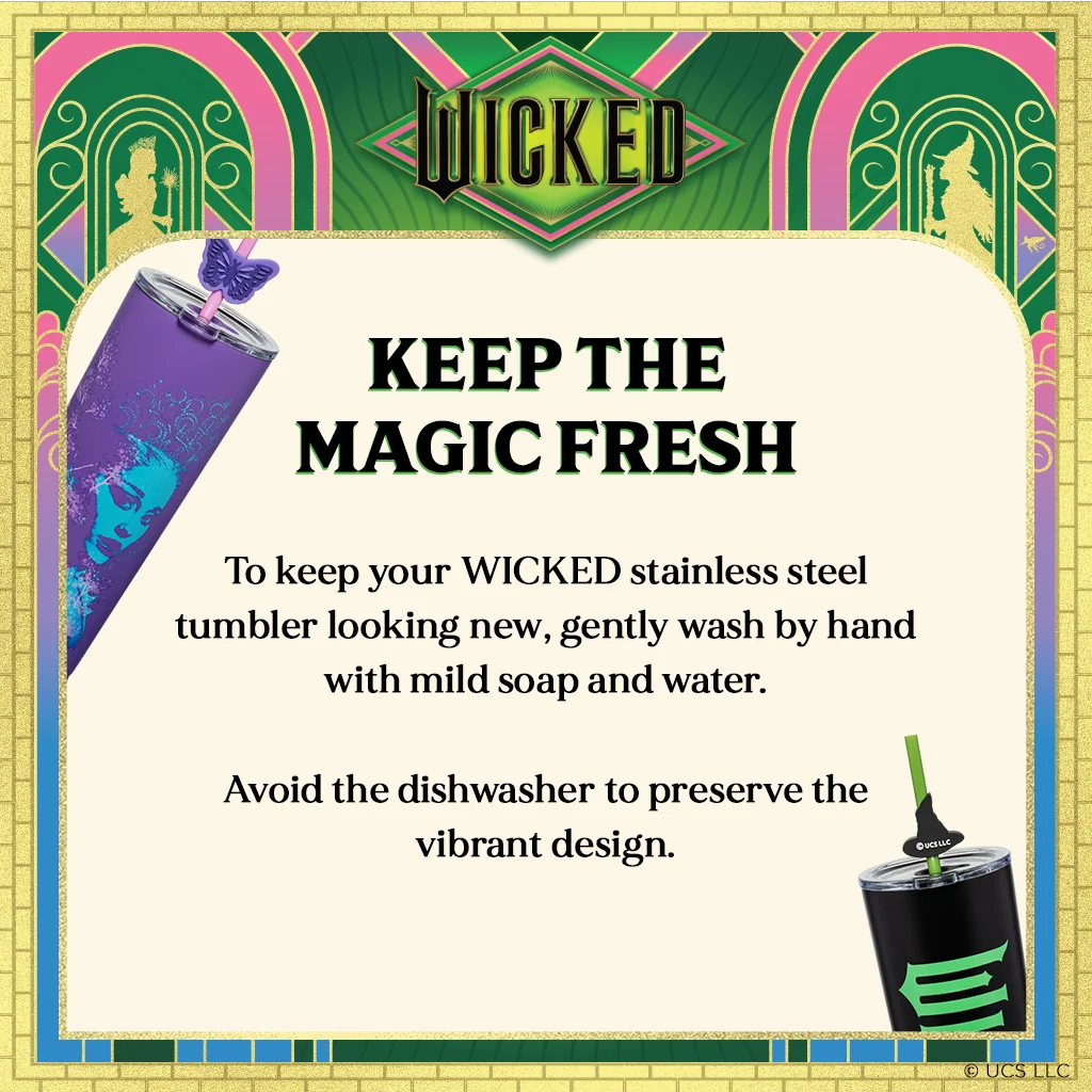 Wicked For Good Tumblers - 24 oz Set of 2